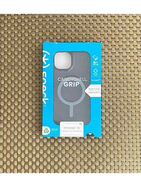 Speck Candyshell Grip Case for iPhone 15/14/13 Clear Black